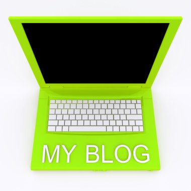 dizüstü bilgisayar ile kelime benim blog üzerinde