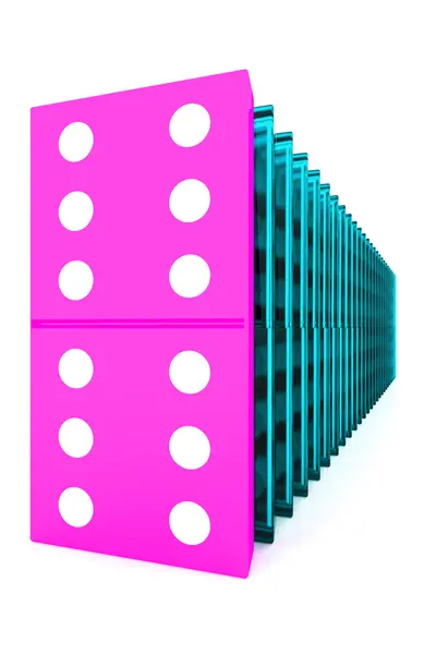 Domino. 3D — Stok fotoğraf
