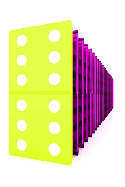 Domino. 3d — Stock Photo, Image