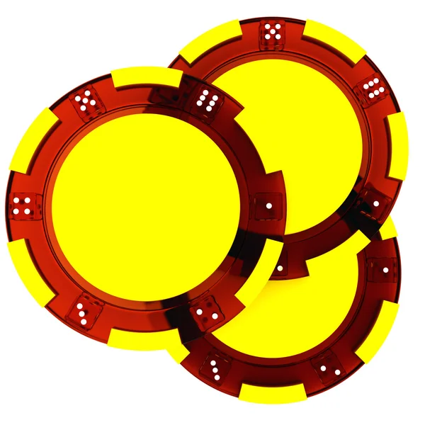Стопки покерних чіпів — стокове фото