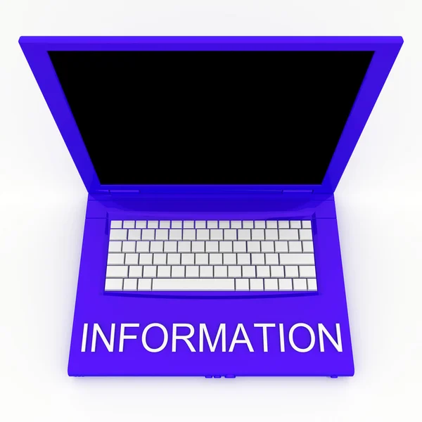 Портативный компьютер со словарной информацией — стоковое фото