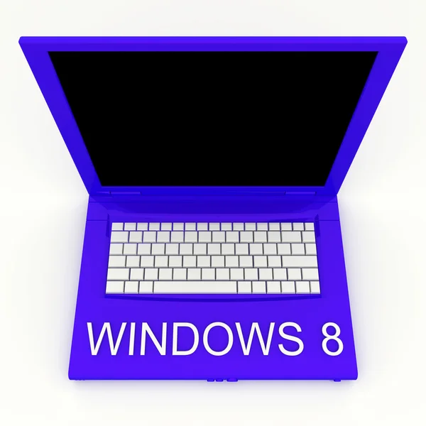 Přenosný počítač se systémem windows 8 na něm — Stock fotografie