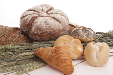 çeşitli breadrolls ve buns