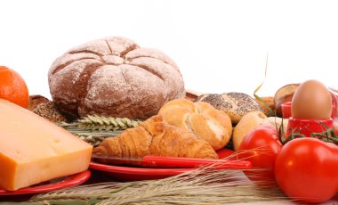 çeşitli breadrolls ve buns