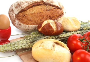 çeşitli breadrolls ve buns