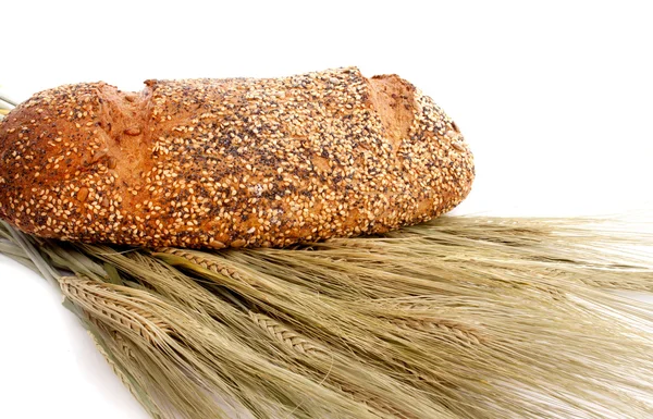 Pan sobre grano —  Fotos de Stock