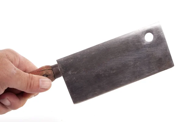 stock image Old cleaver knife