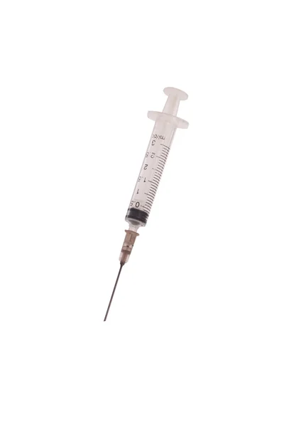 Syringe on white — Stock Photo, Image