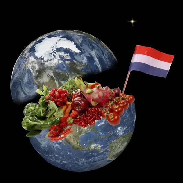 Obst und Gemüse rund um die Welt — Stockfoto