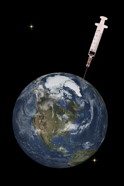 Injectie voor de planeet aarde — Stockfoto