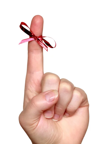 stock image Finger with bow