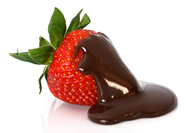 草莓巧克力 — 图库照片