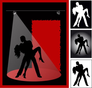 Tango dance clipart