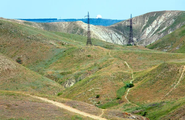 Mountain and electricity — Stock Photo, Image