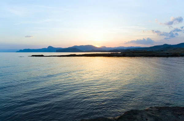 stock image Summer sunset coastline