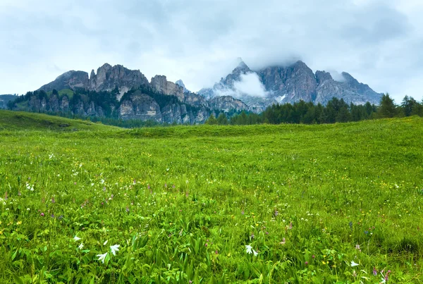 Dolomiitit vuori kesänäkymä — kuvapankkivalokuva