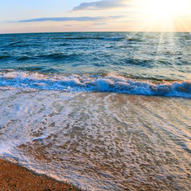 gün batımı ve deniz