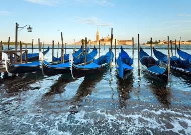 Venice gondolas clipart