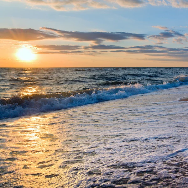 Meer Sonnenuntergang Surfwelle — Stockfoto