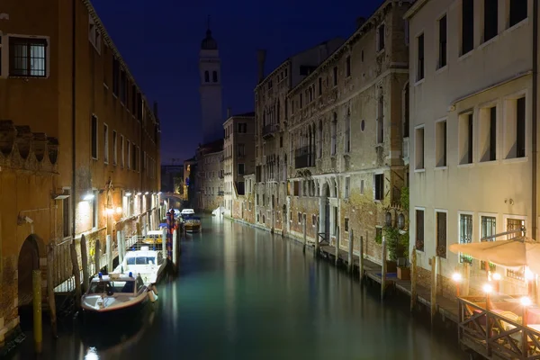 Venetië nacht weergave — Stockfoto