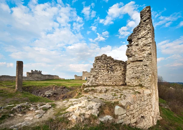 Spring ancient fortress ruins — Stock Photo, Image