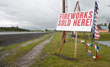 Fireworks sign clipart