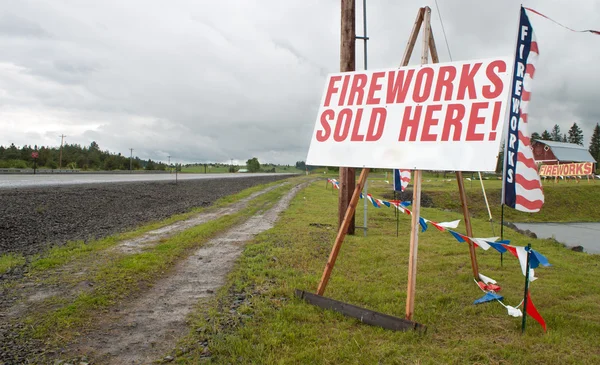 Fireworks sign — Stock Photo, Image