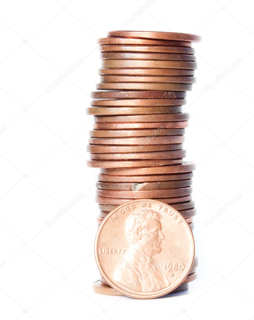 Stack of pennies