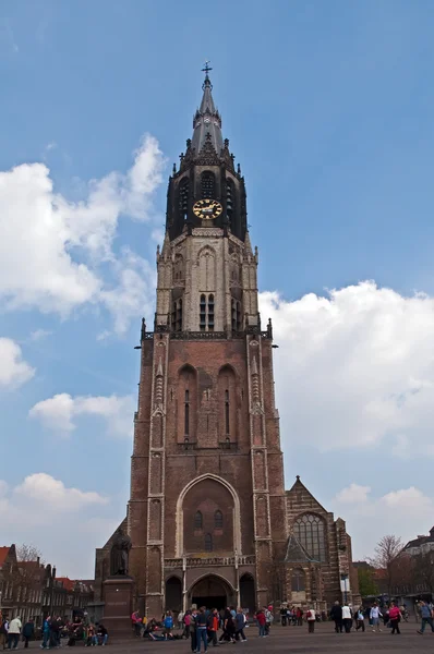 Delft, nový kostel . — Stock fotografie