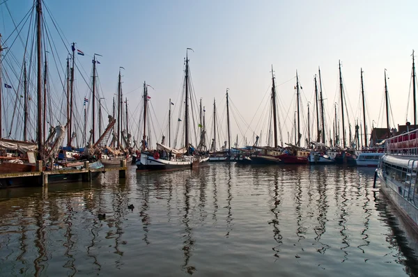 stock image Dutch historic boats , Holland .