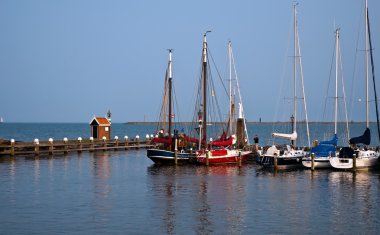 Dutch historic boats , Holland . clipart