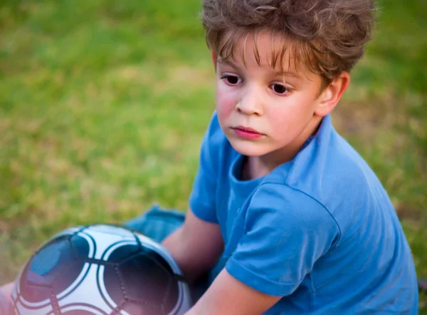 Boy with the ball. — Stock Photo, Image