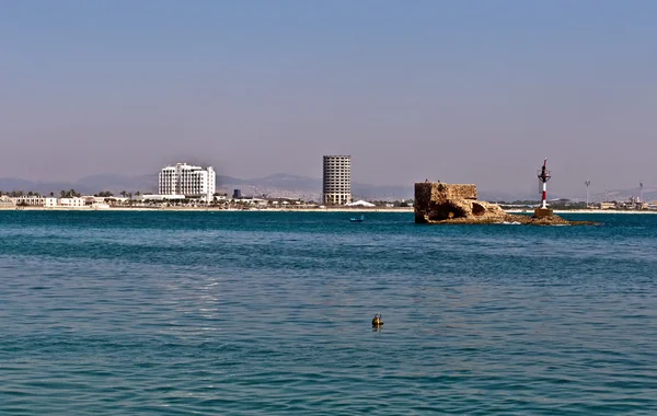 Панорама города Акко - город в Израиле, история которого имеет l — стоковое фото