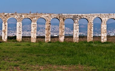 Roman Aqueduct in Akko . clipart