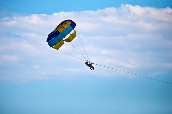 stock image Parasailing in summer .