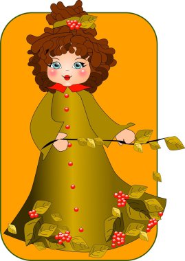 Baby autumn. clipart