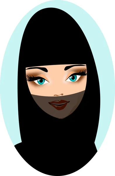 Portrait arabe . — Image vectorielle