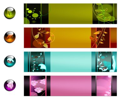 Stock Photo: banners clipart