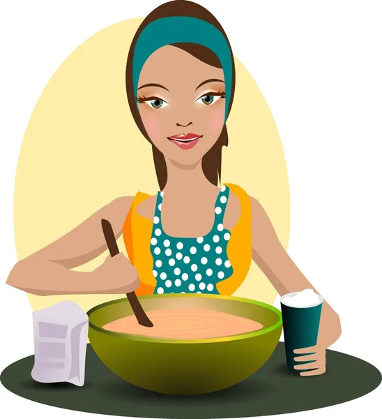 Женщина-повар — стоковый вектор