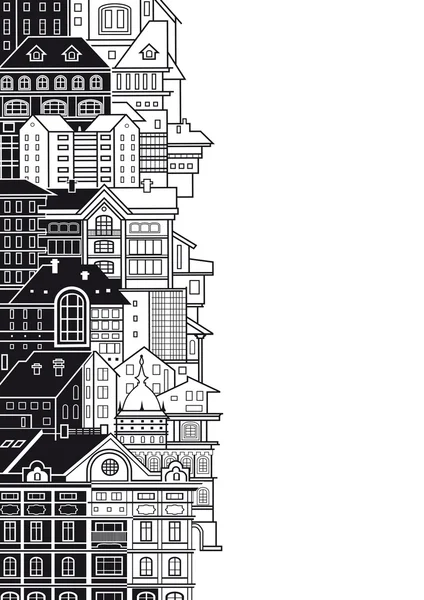 City houses. — Stock Vector