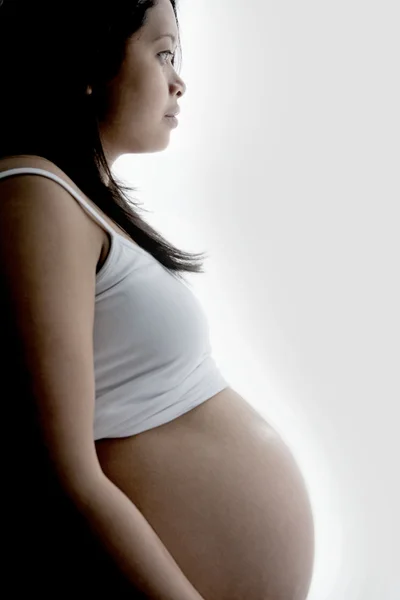 Pregnant Young Asian Woman — Stock Photo, Image