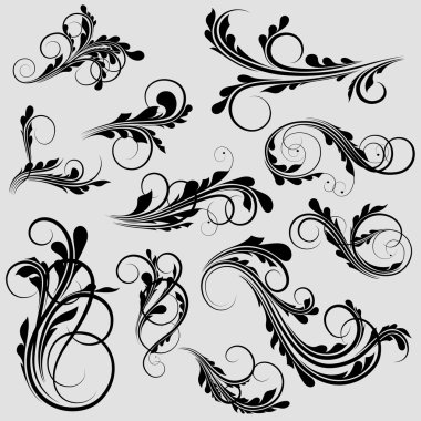 Artistic Stylish Lovely Elements clipart