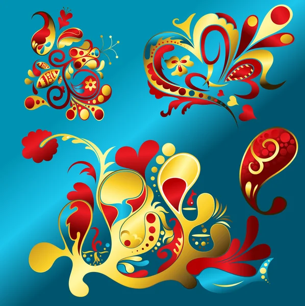 Célébration colorée Éléments élégants — Image vectorielle
