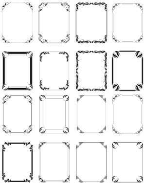 Elegance Vector Frames clipart