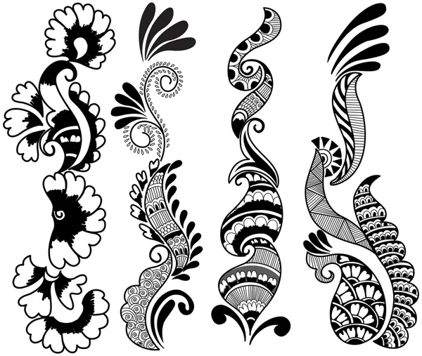 Set de diseño creativo Heena — Archivo Imágenes Vectoriales