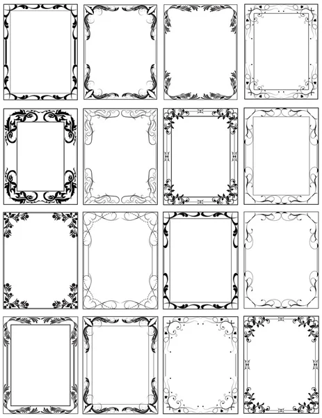 Ovale decoratieve frames — Stockvector