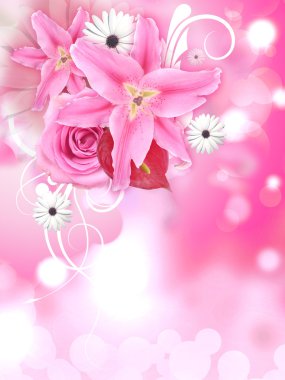 Creative Design Of Flowers clipart