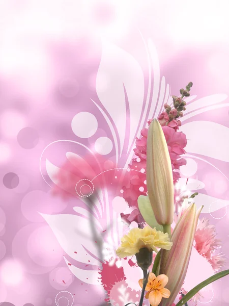 Elementary Flourish Blur Sparkle Background — Stock Photo, Image