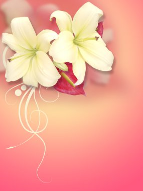 Soft Flowers Background clipart