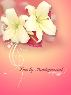 Creative Conceptual Design Of Flower Background clipart